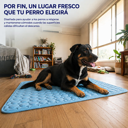 La alfombra refrescante que mantiene a tu perro fresco durante horas.